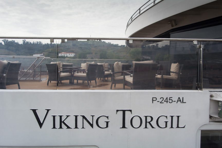 Viking Torgil docked at her berth in Regua....Photo © 2015 Aaron Saunders