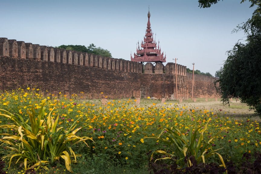 Our day of exploration in Mandalay, Myanmar with Viking River Cruises began with a tour of the (heavily reconstructed) Mandalay Palace. Photo © 2015 Aaron Saunders