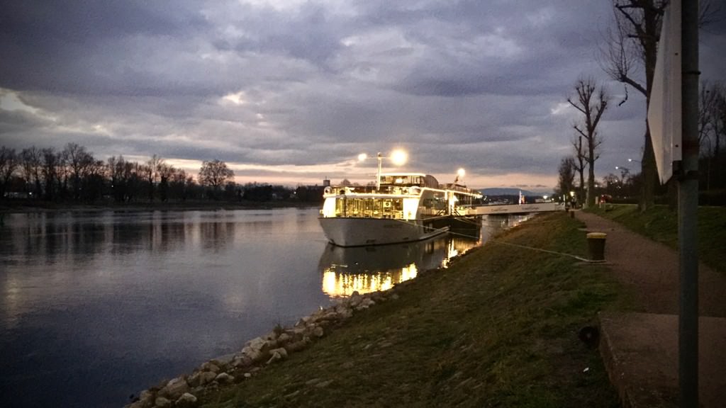 AmaCerto docked on the Rhine in Breisach, Germany. © 2015 Ralph Grizzle