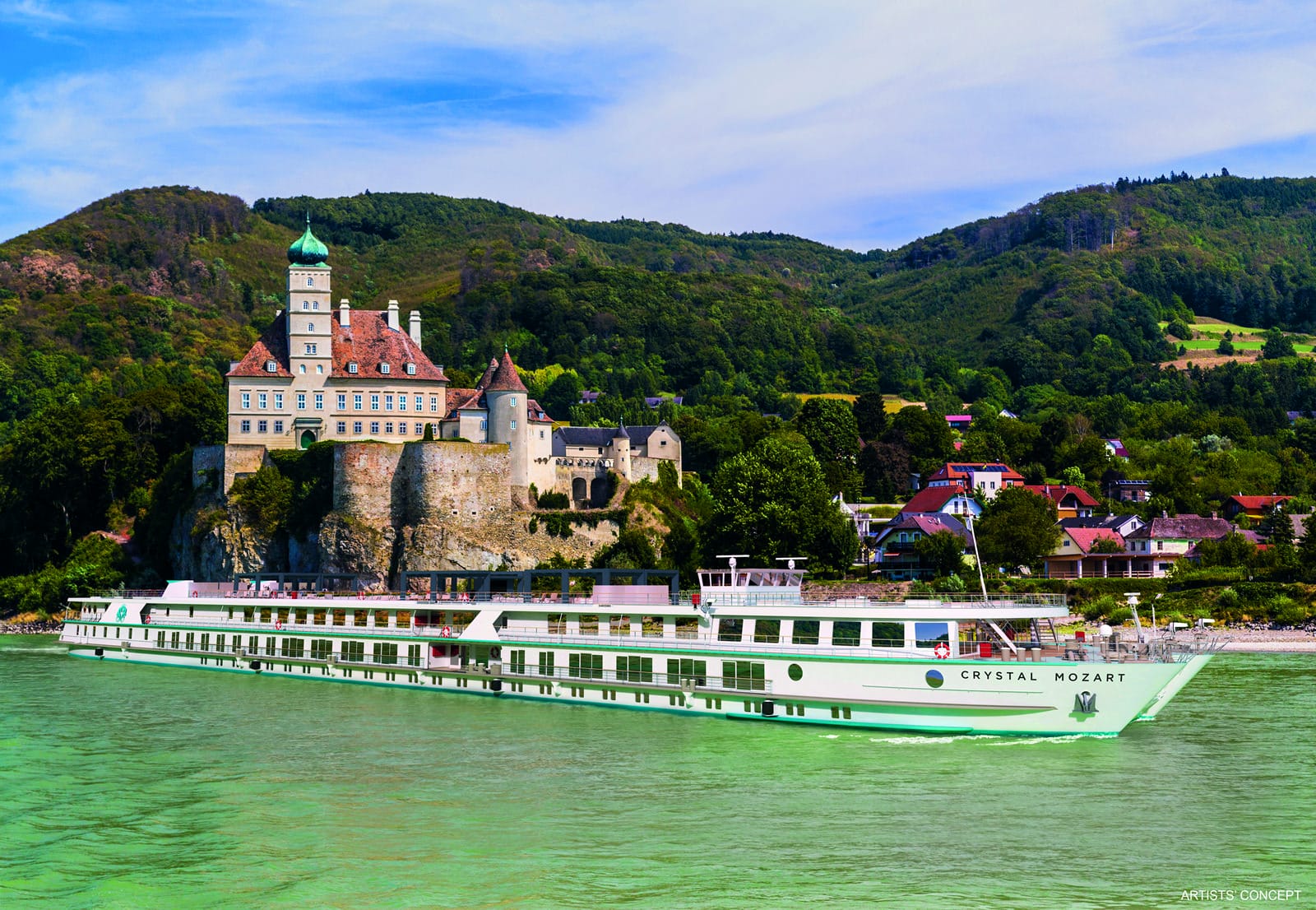 Crystal Mozart rendering. Courtesy of Crystal Cruises