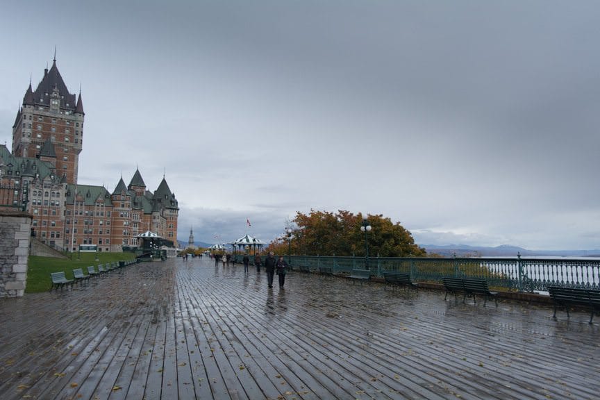 Quebec City borders the St. Lawrence River - but is a cruise on the St. Lawrence really a river cruise? Photo © 2015 Aaron Saunders