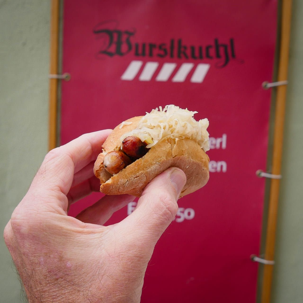 With sauerkraut, it was tasty. © 2016 Ralph Grizzle